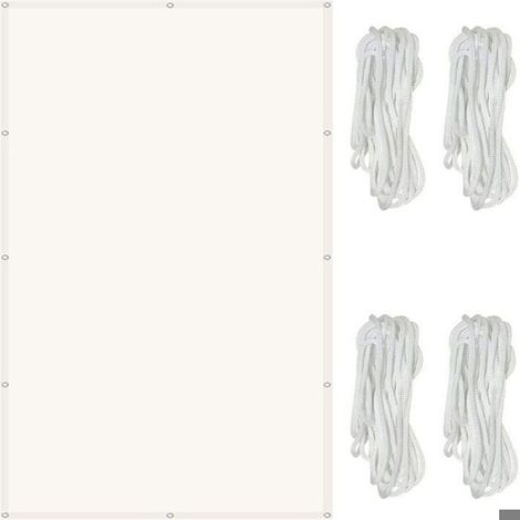 Wasserdichtes, Rechteckiges Sonnensegel 2 X 3 M, 98 % Uv-schutz, Sonnensegelgewebe