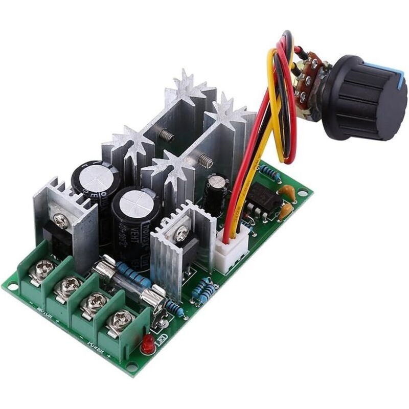 Drehzahlregler Für Gleichstrommotoren 12 V, 24 V, 36 V, 48 V, 20 A – Pwm Mit Potentiometer – Hochwertige Leiterplatte – Vielseitige Anwendungsmöglichkeiten