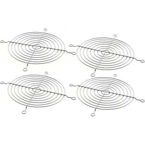Set Mit 4 Schutzgittern Aus Metall Für 120-mm-axiallüfter Für Pcs