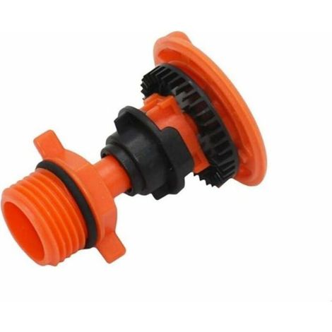 360° Drehbare Gartensprengerdüse 12" Und 34" Orange Bewässerungszubehör Odipie