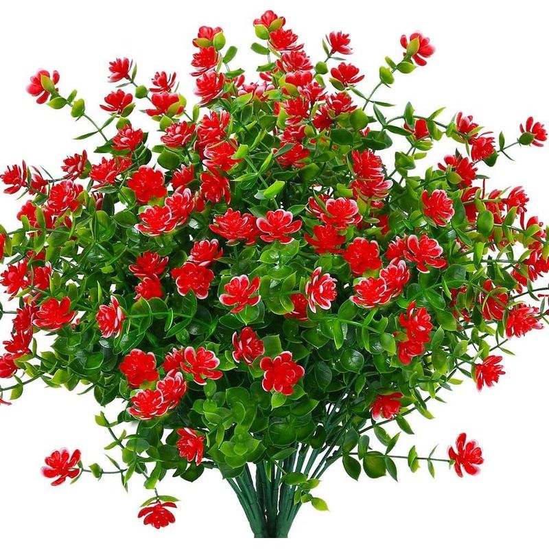 Uv-beständige Künstliche Blumen, Buchsbaumgewächse, Sträucher Und Synthetisches Kunststoffgrün Für Die Dekoration Von Innen- Und Außenbereichen Zum Aufhängen, Z. B. Für Zuhause, Büro, Hochzeiten, Baue