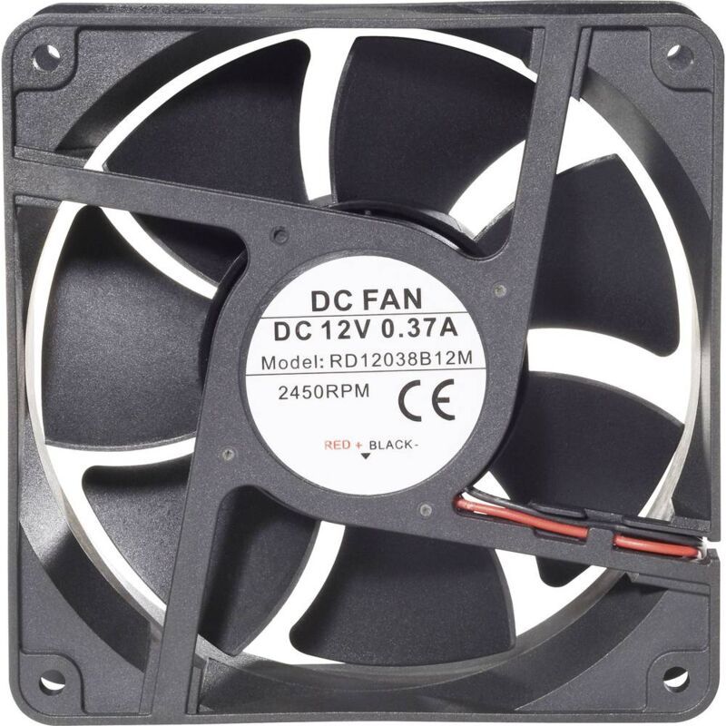 Rd12038b12m 189263 Axiallüfter, 12 V/dc, 172 M³/h (l X B X H), 120 X 120 X 38 Mm, 1 Stück S881231
