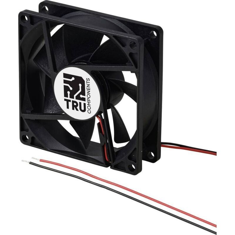 Tc-mx8025-12v0.04a Axiallüfter 12 V/dc 46,8 M³/h (l X B X H) 80 X 80 X 25 Mm