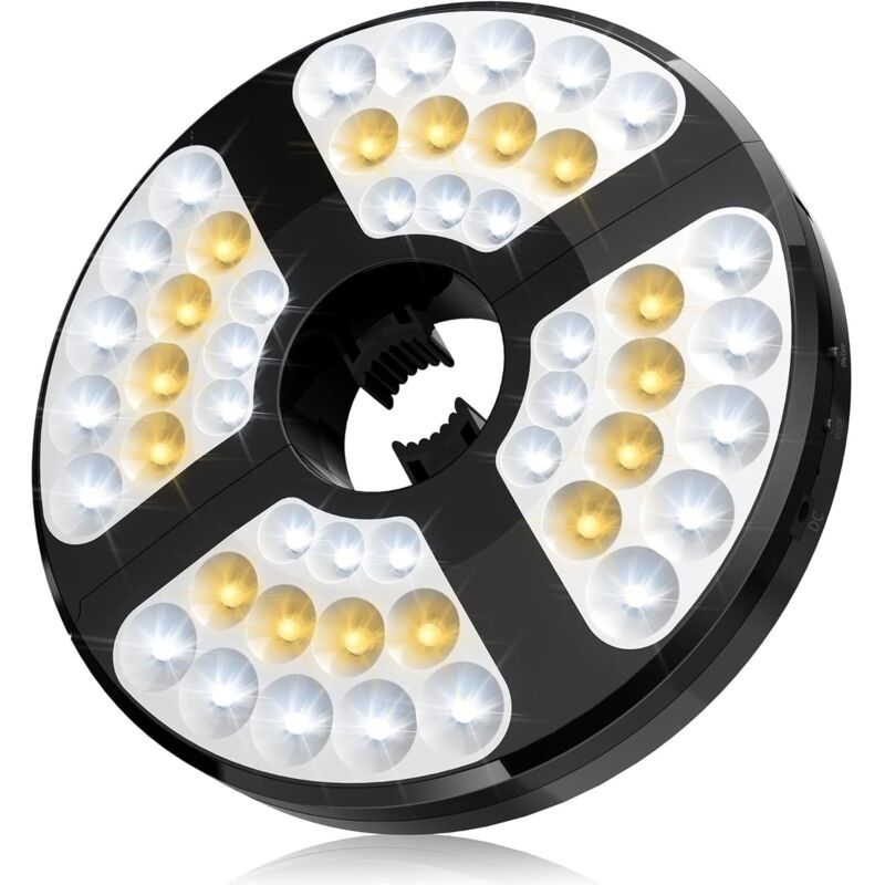 Wiederaufladbare 48-led-sonnenschirmleuchte Mit 3 Leuchtmodi, 72 Stunden Akkulaufzeit, Verstellbare Kabellose Leuchte Für Garten, Terrasse, Balkon, Zelt Und Camping