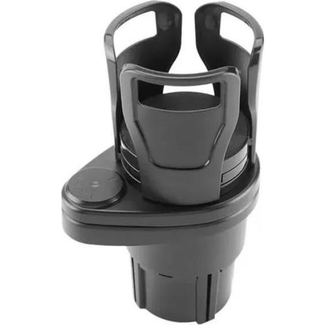 Schwarzer, Robuster 2-in-1-fahrzeugbecherhalter Zur Montage, 360° Drehbar, Für Wasser, Autobecherhalter