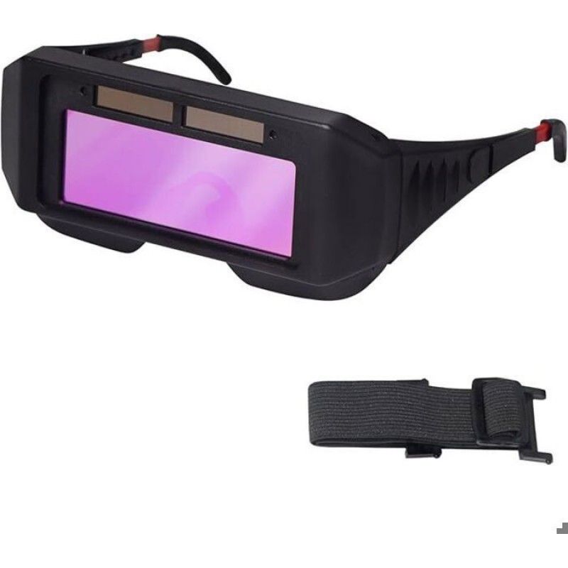 Lcd-schweißerschutzbrille, Automatische Abdunkelung, Einstellbare Tönung, 2 Sensoren, Für Wig, Mig, Mma Und Plasma