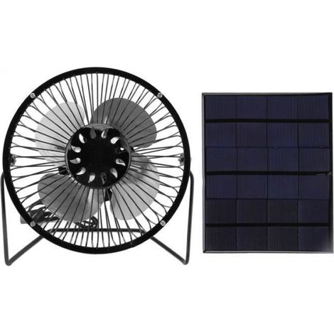 Mini-solarventilator 6v 3,5w Usb, Tragbares Schwarzes Polysilizium-solarpanel, Für Picknicks, Angeln