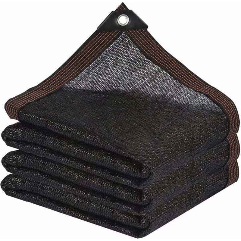 Garten-schattierungsnetz, 90 % Uv-schutz, 3 X 5 M, Schwarz Mit Ösen, Für Pergola Und Gewächshaus