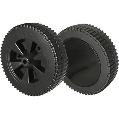 Set Mit 2 Ersatzrädern (175 Mm) Für Grill Und Wagen – Strapazierfähiger Schwarzer Kunststoff