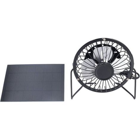 Solarventilator, Tragbarer Schwarzer Polysilizium-solarventilator Für Reisen