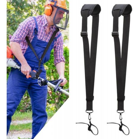 2 Verstellbare Schultergurte – Robuster Freischneider-tragegurt Für Gartenarbeiten, Passend Für Km- Und Stihl-fs-freischneider (schwarz)