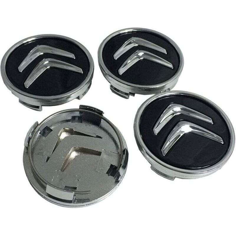 Satz Mit 4 Radnabenkappen (60 Mm) Für Citroën C1, C2, C3, C4 Und C5 – Kratzfeste Abs-radkappen – Einfache Montage Und Perfekte Passform