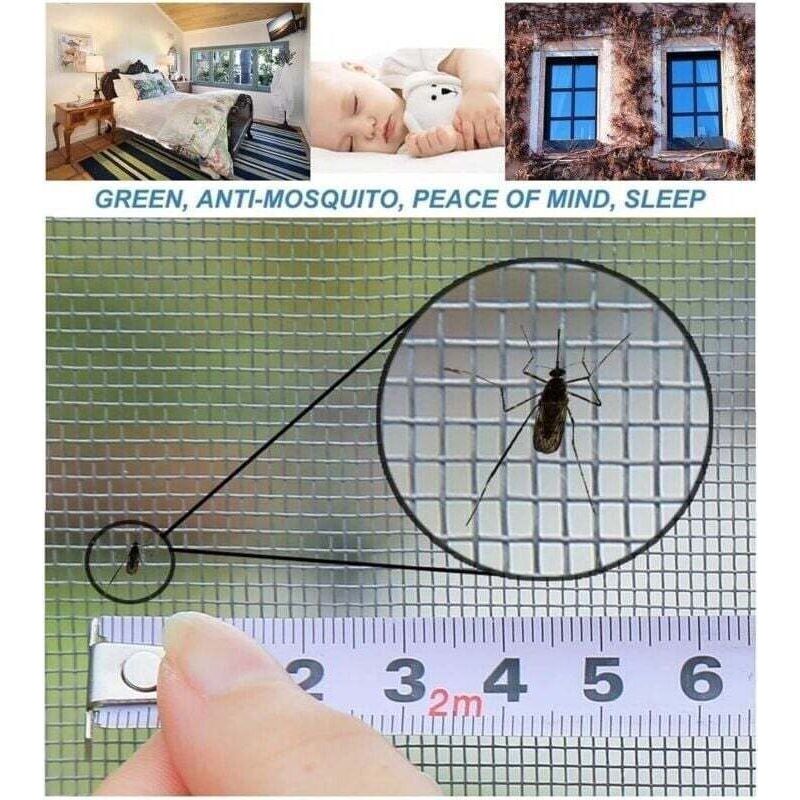 Fenster-moskitonetz, Selbstklebendes Moskitonetz Für Fenster, Verstellbares Insektenschutznetz, Transparentes Netz Für Katzen, Moskitonetz (120 X 150 Cm)