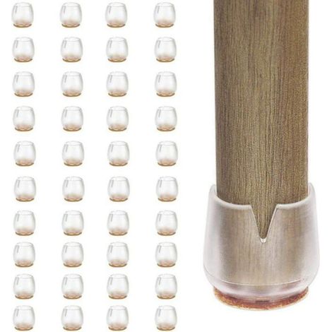 Filzfüße - 40 Stück - 12-16 Mm Silikonpads Für Möbel - Kratzfeste Spitzen - Stuhlgleiter - Bodenschoner - Rund Xs (12-16 Mm)