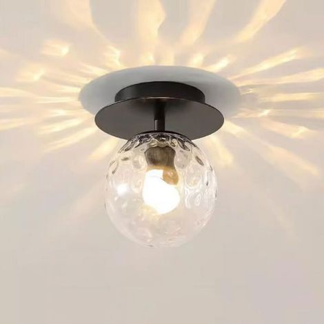 Nordische Glas-deckenleuchte – 15 Cm Durchmesser – 20 Cm Höhe – E27-fassung – 1 Leuchtmittel Erforderlich – Max. 40 W – 110–240 V