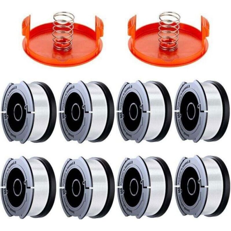 10 Spulen Trimmerfaden, Nylon-polyamid 1,65 Mm, Kompatibel Mit Black & Decker Gl110 Gl320, Garten