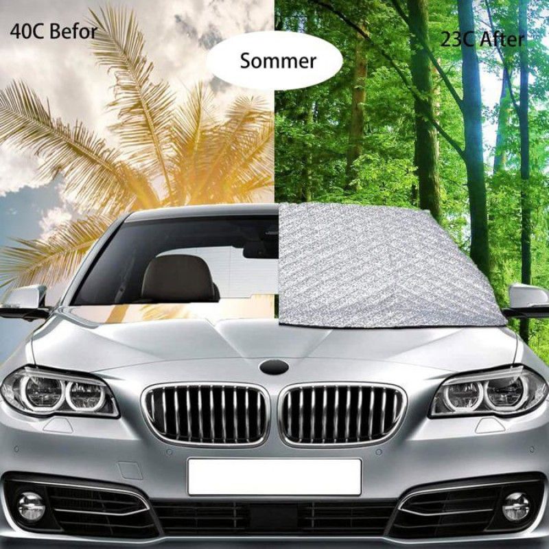 1 Windschutzscheibenabdeckung, Faltbar, Frost- Und Uv-beständig, 140 X 95 Cm, Für Pkw Und Suvs
