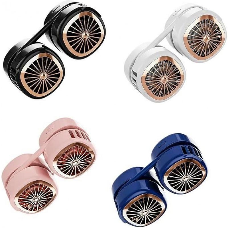 1 Nackenventilator, 4 Geschwindigkeitsstufen, 1800 Mah Akku, Tragbar, Typ C, Für Den Außenbereich