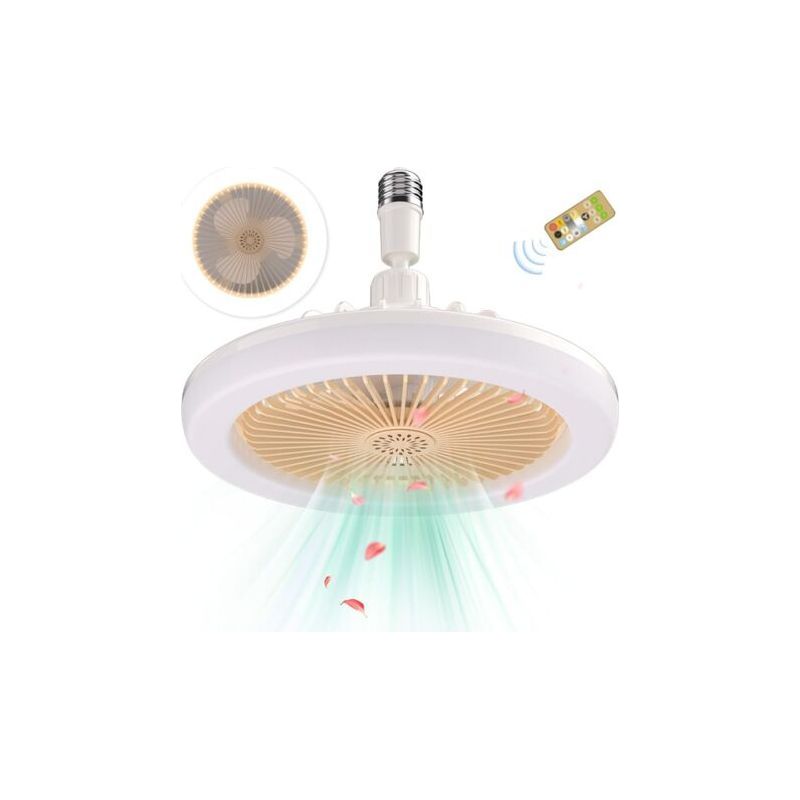 Deckenventilator Mit Fernbedienung, Leicht, Dimmbar, E27-led, Smart, 3 Geschwindigkeitsstufen, Für Wohnzimmerdecken