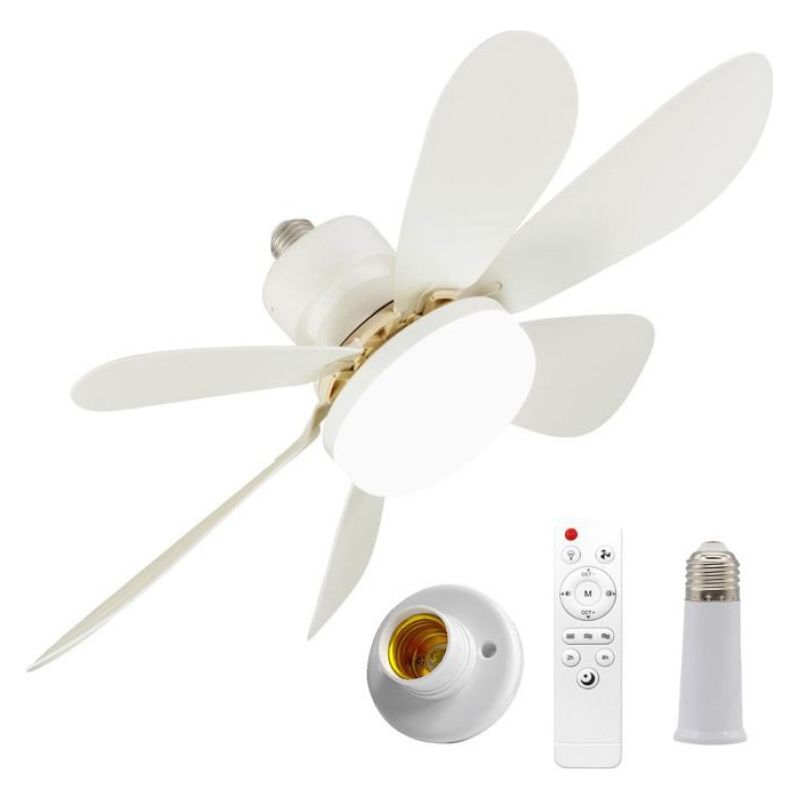 1 Deckenventilator, 6 Flügel, 40 W, 520 Mm, Led-licht, Fernbedienung, Für Wohn-/schlafzimmer