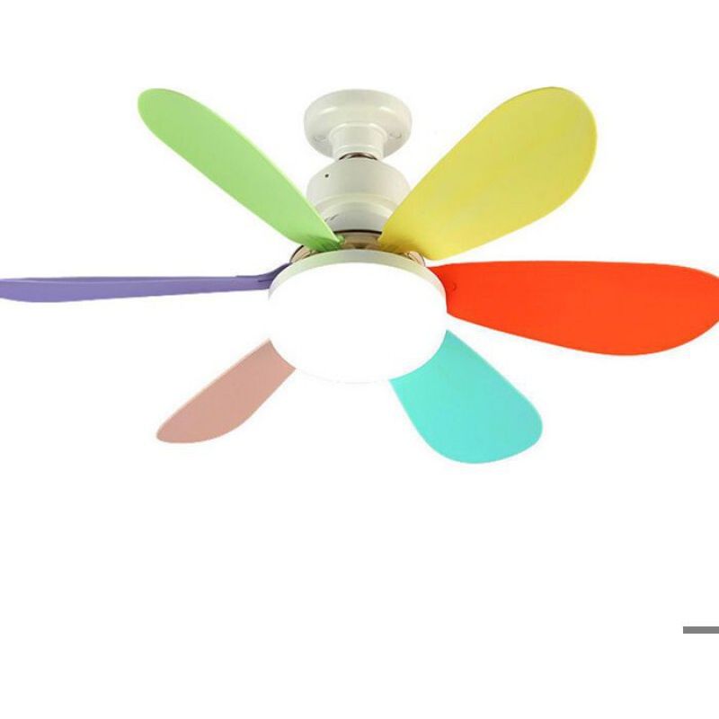 1 Deckenventilator, 3 Geschwindigkeitsstufen, Dimmbare Led-leuchte E27 30w, Fernbedienung, Wohnzimmer, Schlafzimmer, Küche