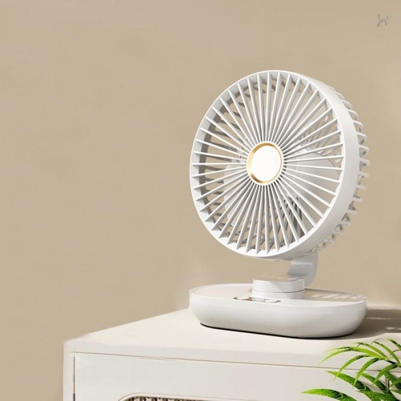 1 Tischventilator, Automatische Oszillation, Led-anzeige, Hoher Luftdurchsatz, Für Büro, Schlafzimmer, Wohnzimmer