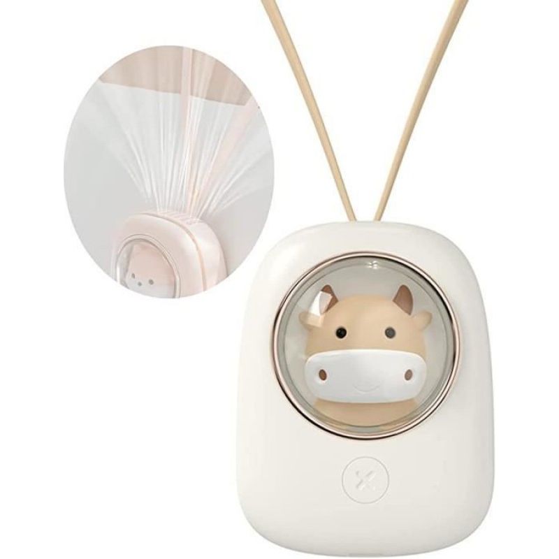 1 Nackenventilator, Usb, 3 Geschwindigkeitsstufen, Umweltfreundlicher Kunststoff, Weiß, Für Den Außenbereich