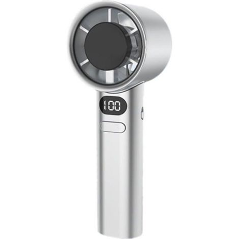 Tragbarer Elektrischer Ventilator – Weißes Modell – Usb-aufladbar – Digitale Steuerung – 60 Db