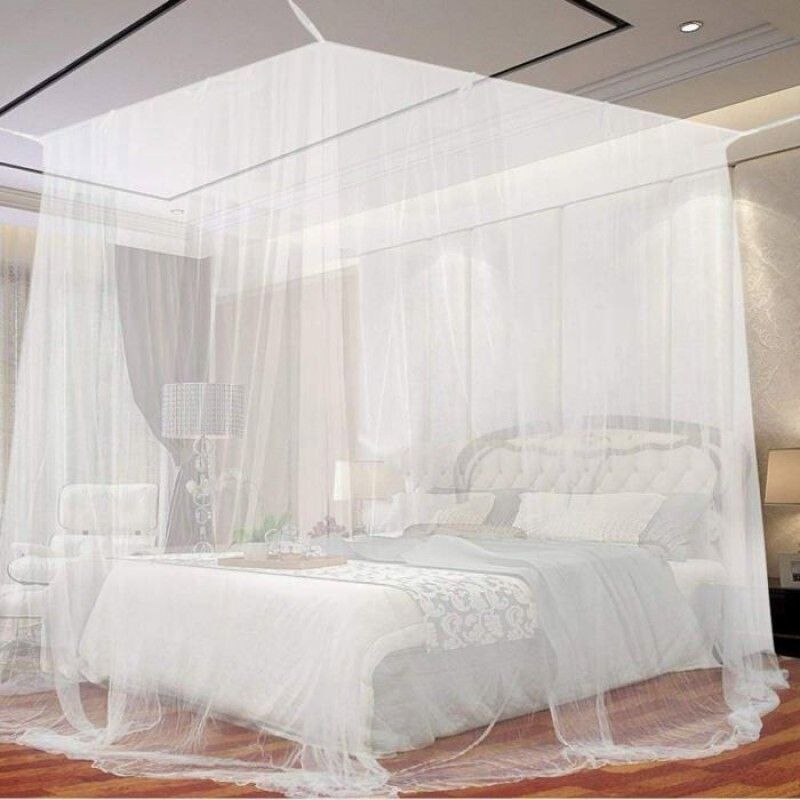 Moskitonetz Fürs Bett – Groß, Quadratisch – Extra Groß – Weiß – 190 X 210 X 240 Cm