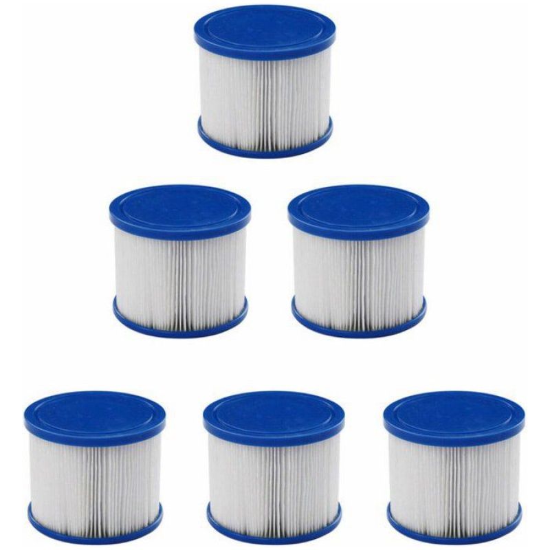Packung Mit 6 Filterkartuschen, Abmessungen 77 X 100 Mm, Durchmesser 56,5 Mm, Gewicht 1,5 Kg, Für Whirlpools
