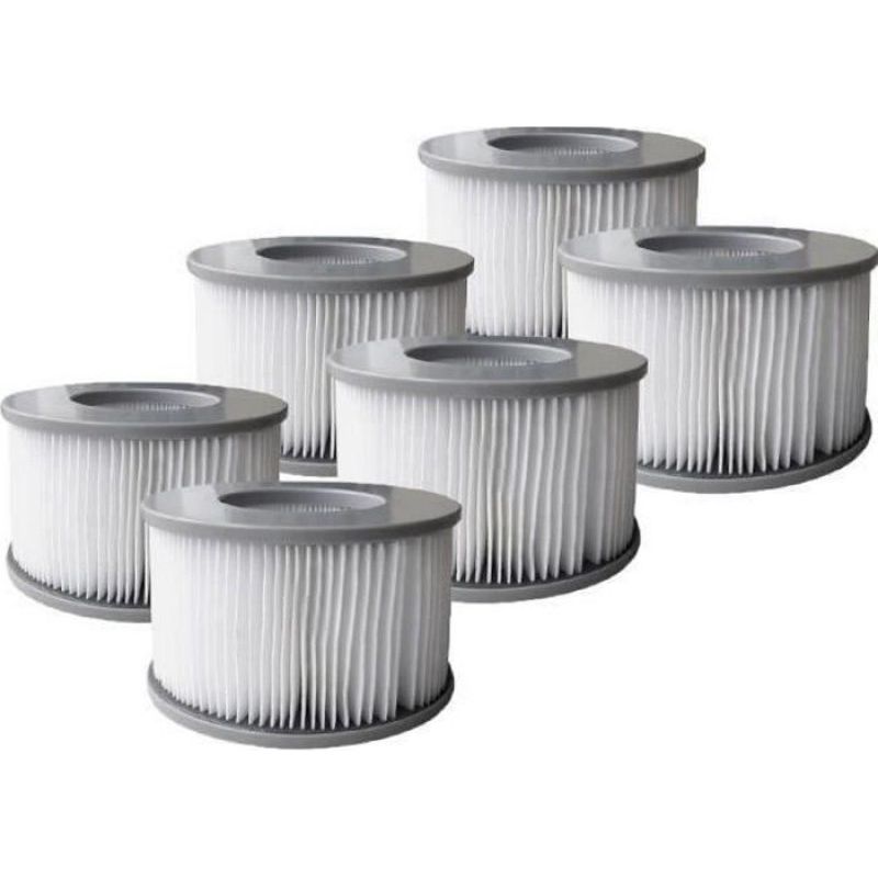 Set Mit 6 Filtern, 90-lagiges Polypropylen, Ø 10,8 Cm, Für Aufblasbare Whirlpools, Kinder-whirlpools