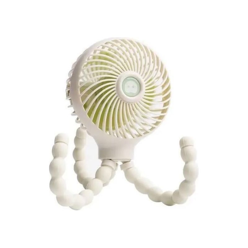 1 Kinderwagenventilator, Usb-aufladbar, Flexibles Stativ, 3 Geschwindigkeitsstufen, Für Babys Und Reisen