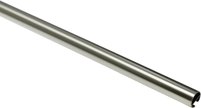 Gardinia Gardinenstange Chicago mit Innenlauf I Ø 20 mm Edelstahl-Optik 120 cm