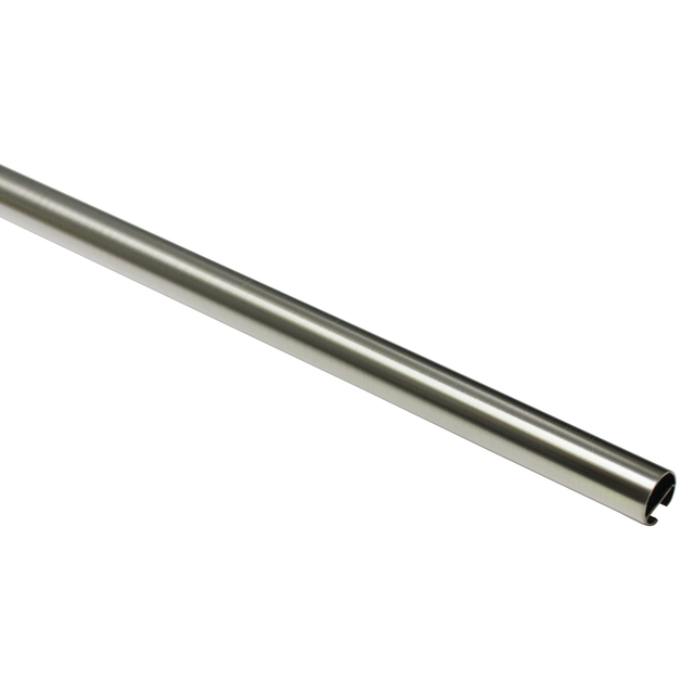 Gardinia Gardinenstange Chicago mit Innenlauf I Ø 20 mm Edelstahl-Optik 240 cm
