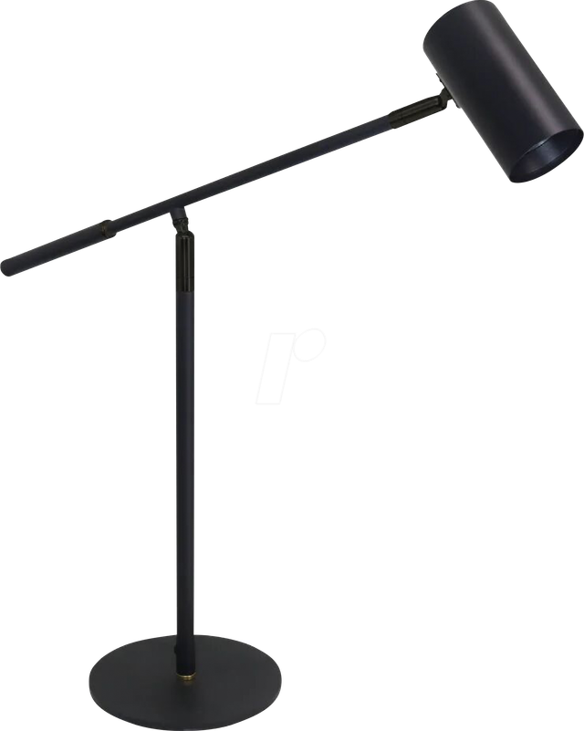 ENOVALITE Tischleuchte GU10 Flexarm Verstellbare Schreibtischlampe Spot Aluminium Leseleuchte Schwarz Max. 35W