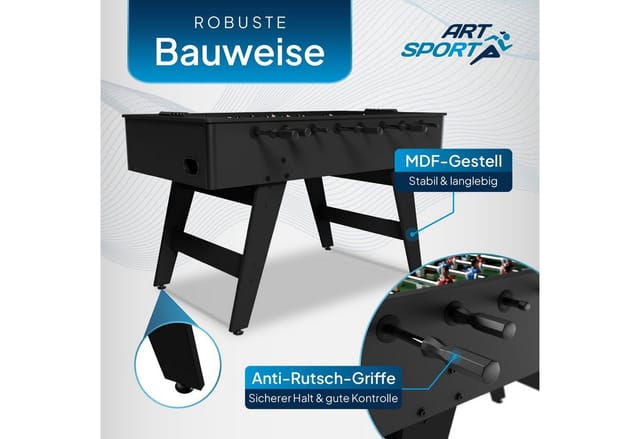 ArtSport Tischkicker ProKick Schwarz
