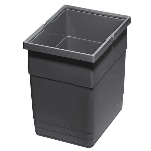 Ninka Eins2vier Abfallsammler Mülleimer 13,5L 275 x 210 x 280 mm Dunkelgrau 5136.11