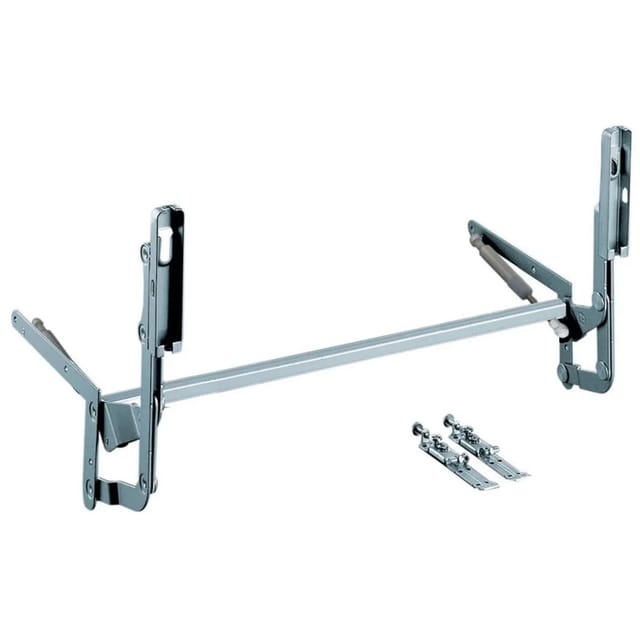 Kesseböhmer HSB Parallel Hochschwenkbeschlag Silbergrau für 900 mm Korpusbreite