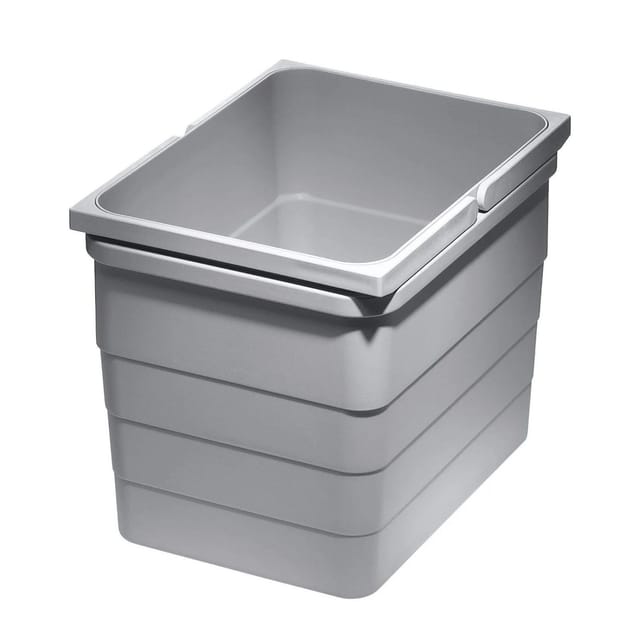 Ninka Eins2vier Abfallsammler Mülleimer 12L 220 x 306 x 230 mm Alugrau 5170.10