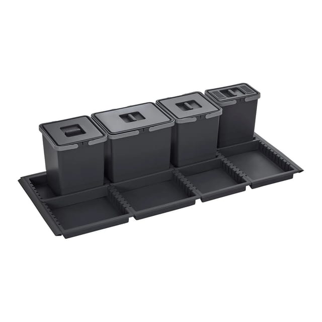 SOTECH Abfallsammler Mülleimer Metropolis 15L 10L 10L 6L Abfallsystem für Auszug Korpusbreite 120 cm