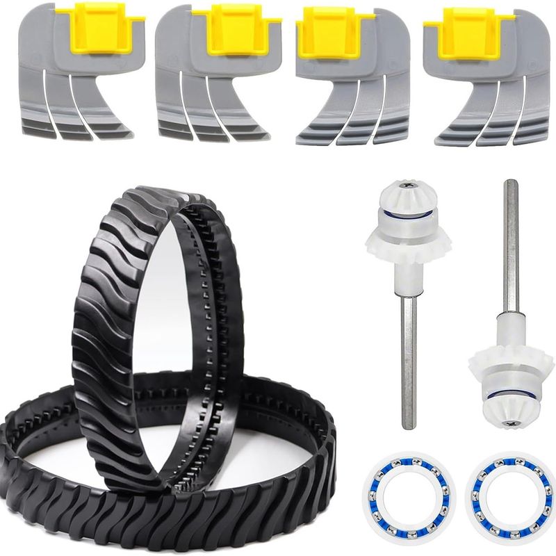 Mx8 Mx6 Hochdruckreiniger-set, Teilenummern R0526100, R0714400, R0525100, R0527000: 2 Schwarze Reifen, 4 Bürsten, 2 C60-bürsten, 2 Lager, 1 Satz