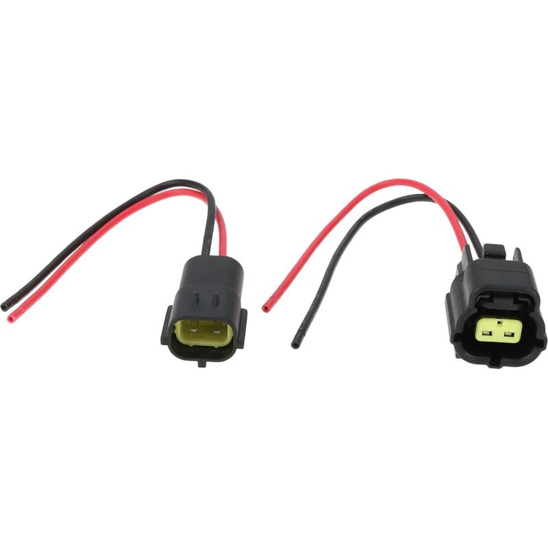 Ecsing 1 Paar 2-polige Motorkühlmitteltemperatursensor-steckverbinder, Kompatibel Mit Toyota