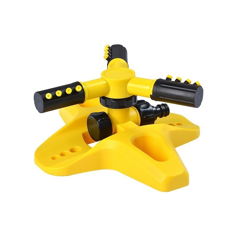 360° Drehbarer, Quadratischer, Gelber Rasensprenger, 2er-set, Koppelbar Für Rasen Und Garten