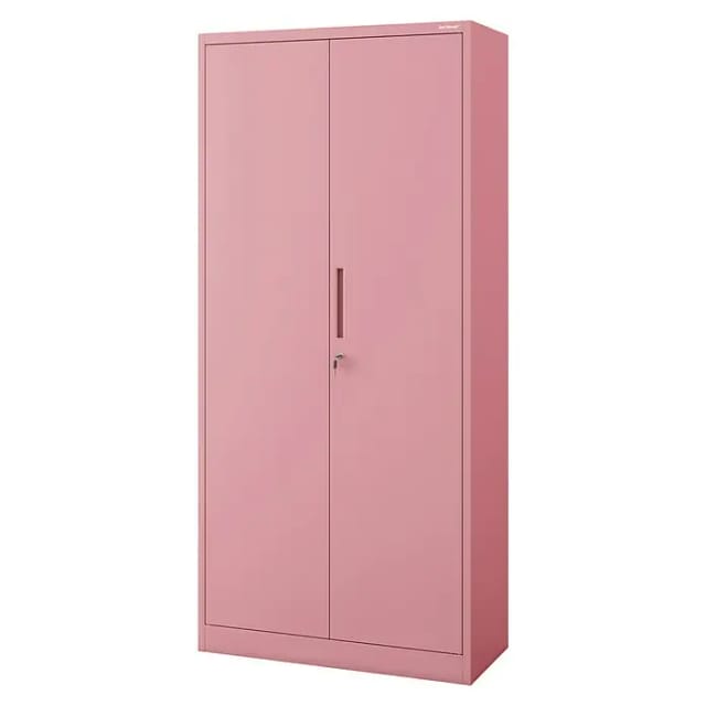 Jan Nowak Aktenschrank Metallschrank JAN H Rosa 195x90x40 cm mit 3-Punkt-Verriegelung