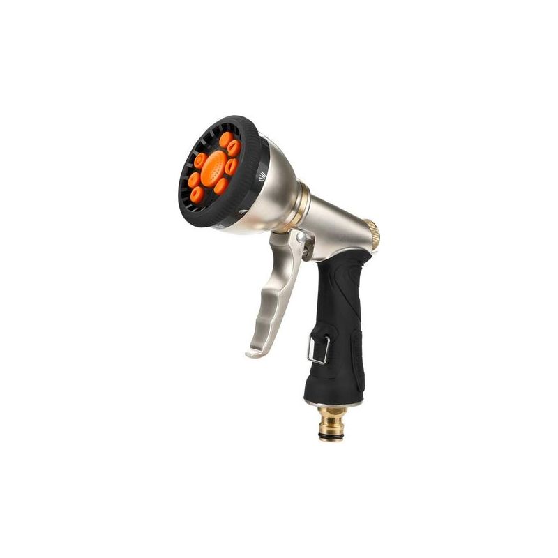 Lan Metall-spritzpistole, 9 Einstellbare Modi, Robuste Hochdruckdüse, Ideal Für Autoreinigung, Rasen- Und Gartenbewässerung