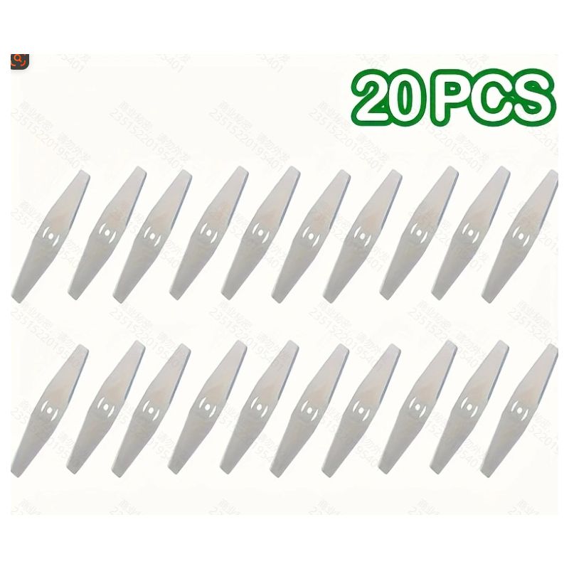 Packung Mit 20 Rautenförmigen Klingen Für Akkubetriebene Freischneider