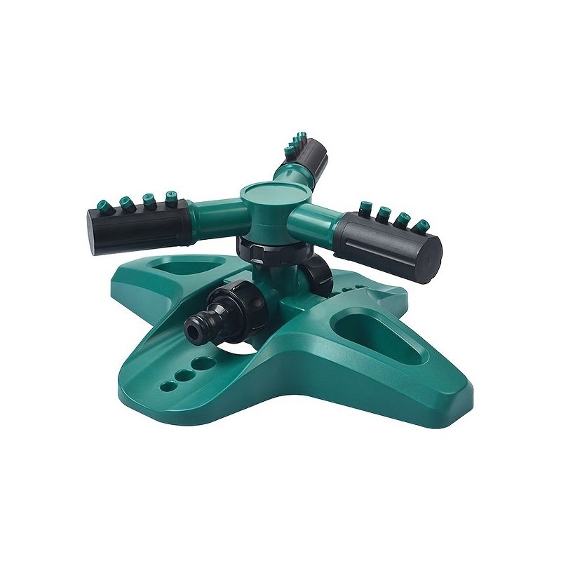 360° Drehbarer, Grüner Quadratischer Rasensprenger, 2er-set, Miteinander Verbindbar Für Rasen Und Garten