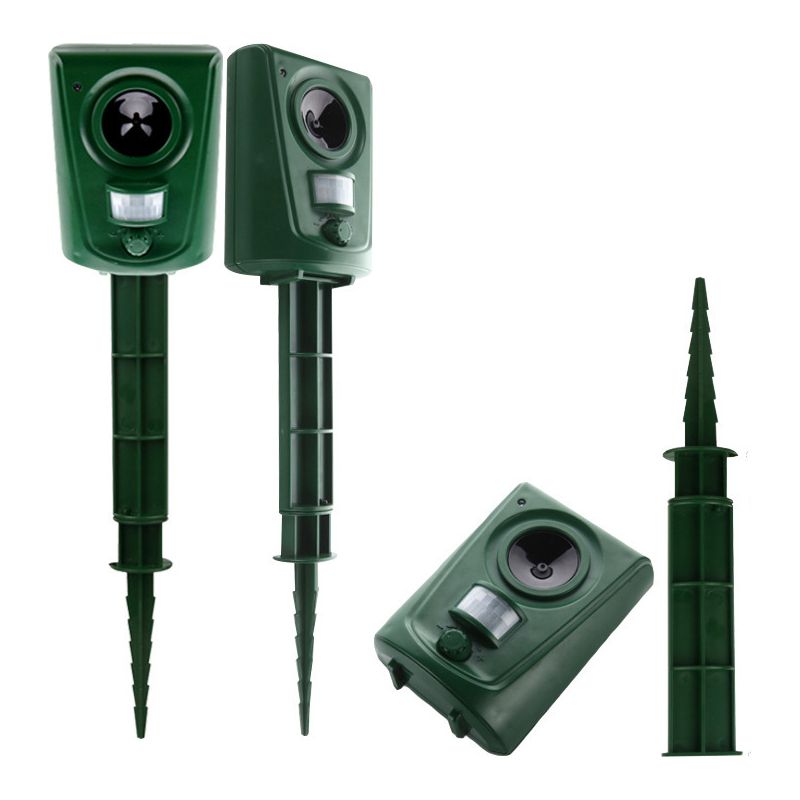 Ultraschall-außengerät Mit Infrarotsensor Zur Abwehr Von Hunden, Katzen, Schlangen Und Wildtieren, 1 Stück