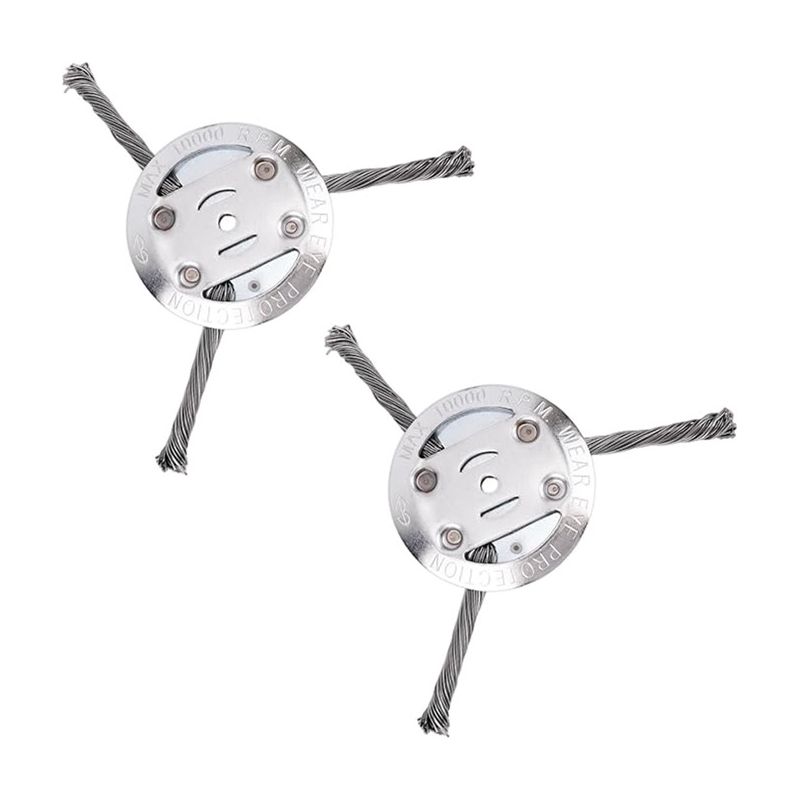 Zwei Sätze Mit Je 3 Schneidköpfen Aus Verdrilltem Stahldraht Für Akkubetriebene Freischneider