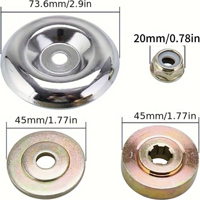 4-teiliges Set Für 10-zoll-arbeitskopf, 25,4 Mm Bohrung, Benzin-freischneider